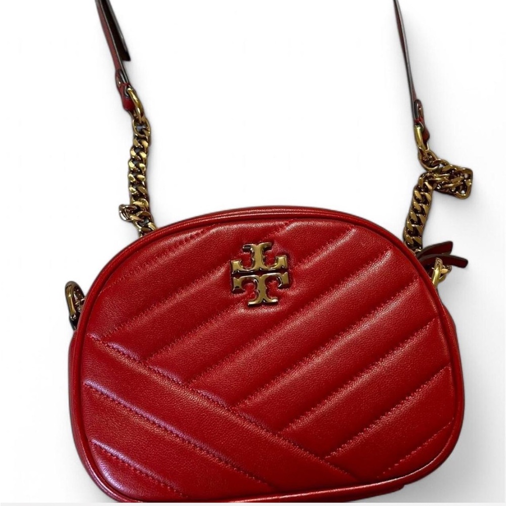 Tory Burch Red Quilted Crossbody Bag